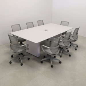 Aurora Rectangular Conference Table in Light Gray Engineered Surface Top - 102 In. - Stock #15