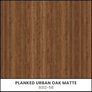 Planked Urban Oak Matte Laminate - 9312-58