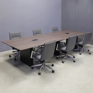 Aurora Rectangular Conference Table in Gray Oak Engineered Surface Top - 144 In. - Stock #112