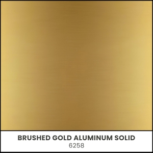 Brushed Gold Aluminum Solid - 6258