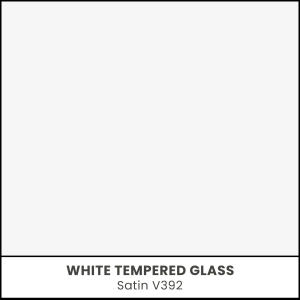 White Tempered Glass - Satin V392