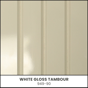 White Gloss Tambour - 949-90