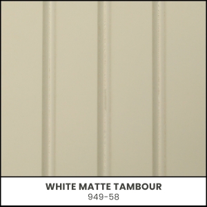White Matte Tambour - 949-58