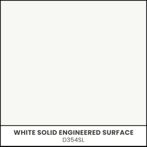 White Solid Engineered Surface - D354SL