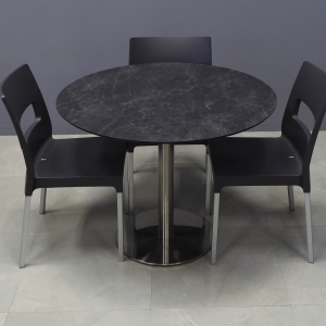 California Round Engineered Surface Cafeteria Table