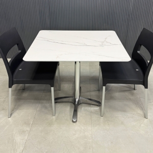 California Rectangular Conference/Cafeteria Table with Solenne Marble Engineered Surface Top - 34 In. - Stock #70