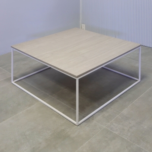 Aspen Square Lobby Table in Gray Oak Matte PVC Top - 36 In. - Stock #47