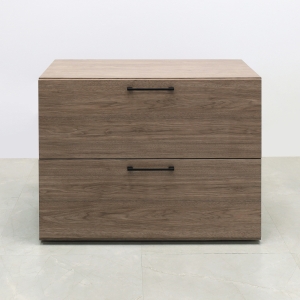 Naples Lateral File Cabinet in Hazel Walnut Matte Laminate - 36 In. - Stock #14