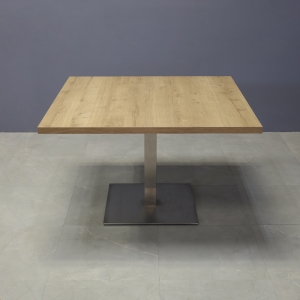 California Square Conference Table in Uptown Walnut Matte Laminate Top - 47 1/2 In. - Stock #78