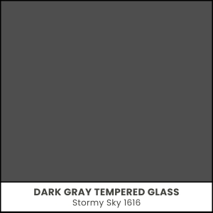 Dark Gray Tempered Glass - Stormy Sky 1616