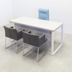 Aspen Straight Executive Desk With Laminate Top