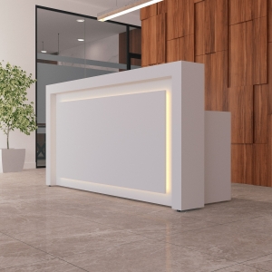 New York Straight Shape Custom Reception Desk