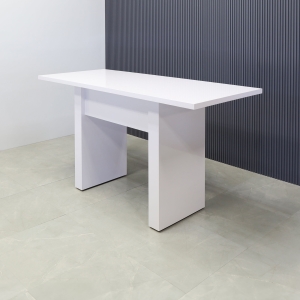 Windsor Bar Table in White Gloss Laminate - 72 In. - Stock #25