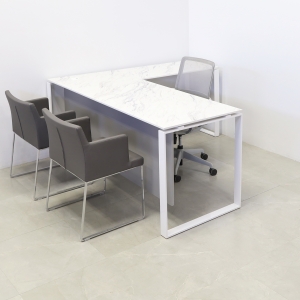 Aspen L-Shape Executive Desk With Engineered Surface Top