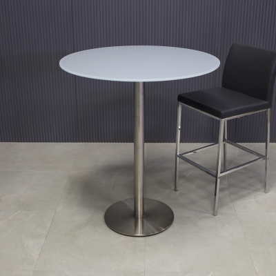 36-inch California Round Bar Table in 1/2