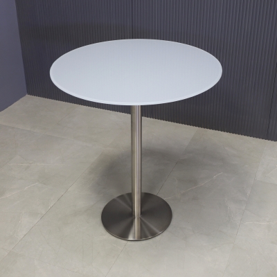 36-inch California Round Bar Table in 1/2