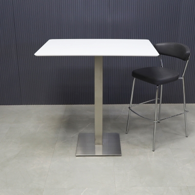 42-inch California Rectangular Engineered Surface Bar Table in 1/2