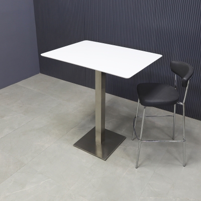 42-inch California Rectangular Engineered Surface Bar Table in 1/2