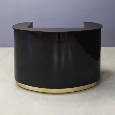 60-inch The Pill Custom Reception Desk with 1/2