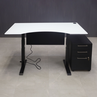 60-inch aXis Sit-stand Executive Desk with 1/2