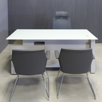 72-inch Avenue Straight Executive Desk with 1/2