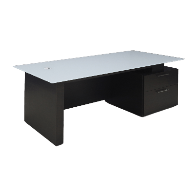 72-inch Avenue Straight Executive Desk with 1/2