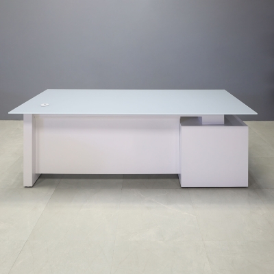 72-inch Avenue Straight Executive Desk with 1/2