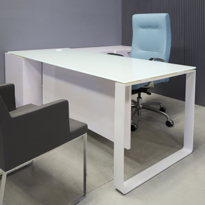 72-inch Aspen Executive Desk with Credenza with 1/2