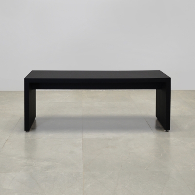 Astoria Bench in black traceless laminate finish shown here.