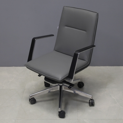 Casoni Conference and Task Chair in gray upholstery, shown here.