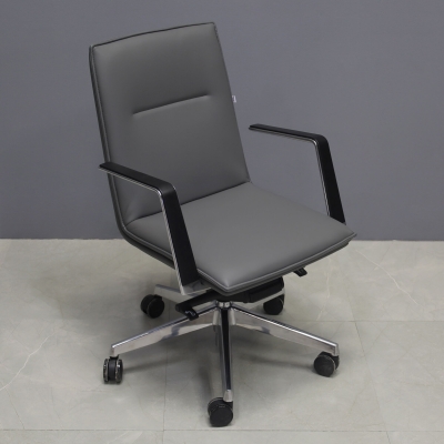 Casoni Conference and Task Chair in gray upholstery, shown here.