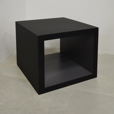 Albany Square Side Table in black traceless laminate shown here.