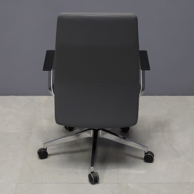 Tufino Conference and Task Chair in gray upholstery, shown here.