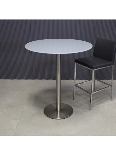 California Round Tempered Glass Bar Table
