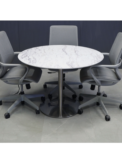 California Round Conference Table with Engineered Surface Top