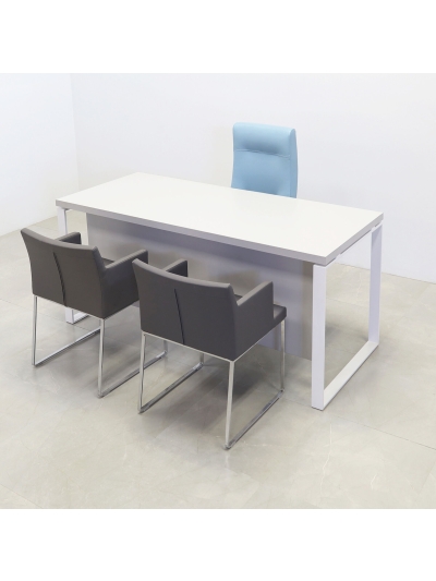 Aspen Straight Executive Desk With Laminate Top