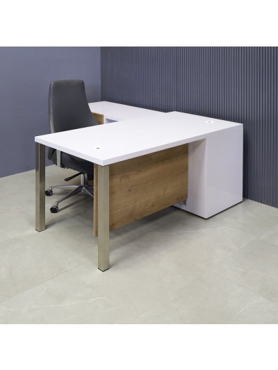 Dallas Executive Desk With Credenza and Laminate Top