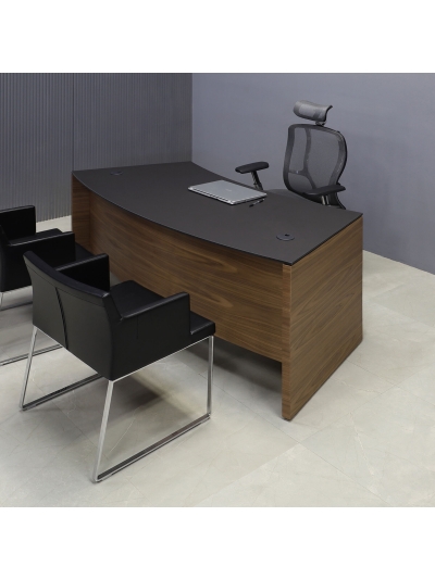Seattle Curved Executive Desk with Engineered Surface Top