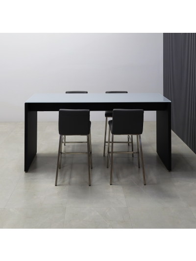 Ashville Tempered Glass Bar Table 