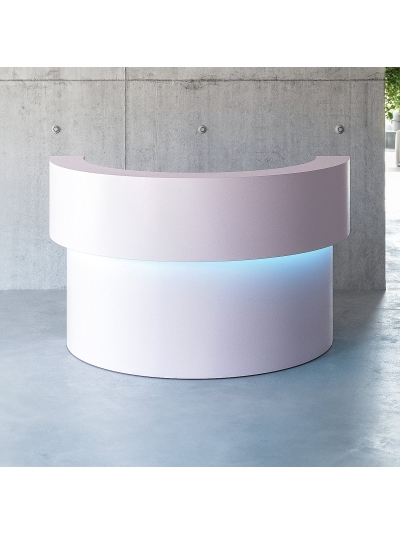 Boca Half Moon Custom Reception Desk