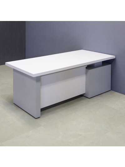 Avenue Straight Executive Desk With Laminate Top