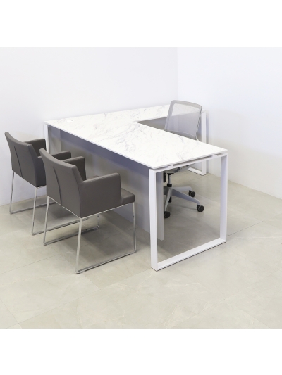 Aspen L-Shape Executive Desk With Engineered Surface Top