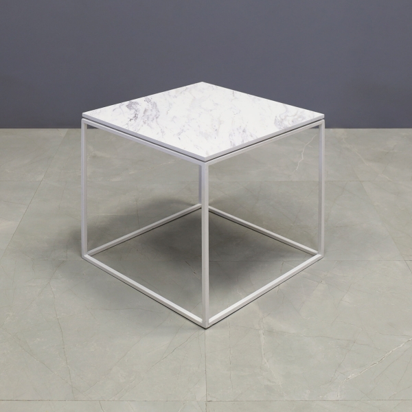 20-inch Aspen Square Side Lobby Table in 1/2