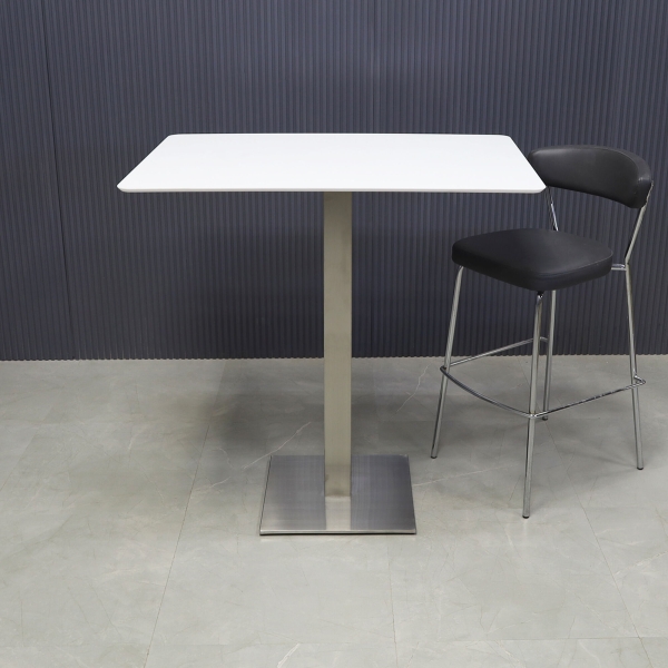42-inch California Rectangular Engineered Surface Bar Table in 1/2