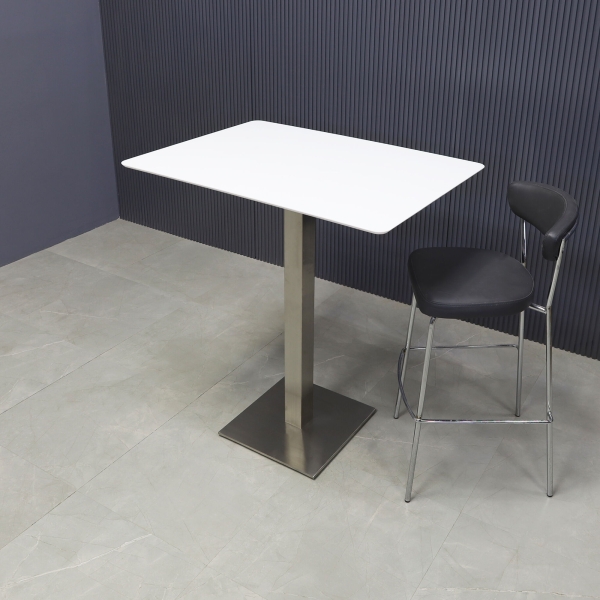 42-inch California Rectangular Engineered Surface Bar Table in 1/2