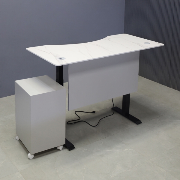 60-inch aXis Sit-stand Executive Desk with 1/2