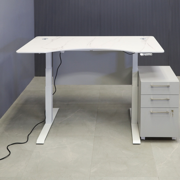 60-inch aXis Sit-stand Executive Desk with 1/2