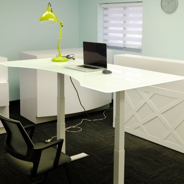 60-inch aXis Sit-stand Executive Desk with 1/2