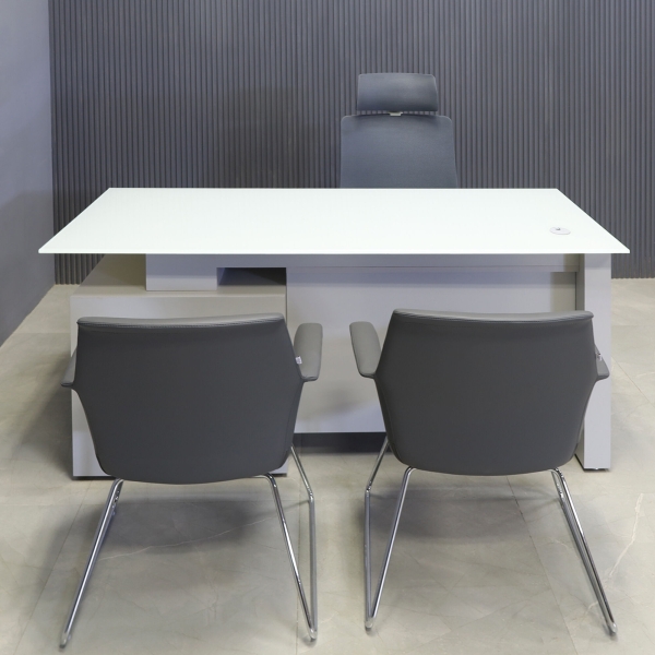 72-inch Avenue Straight Executive Desk with 1/2