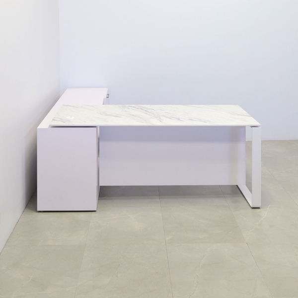 72-inch Aspen Executive Desk With Credenza and 1/2